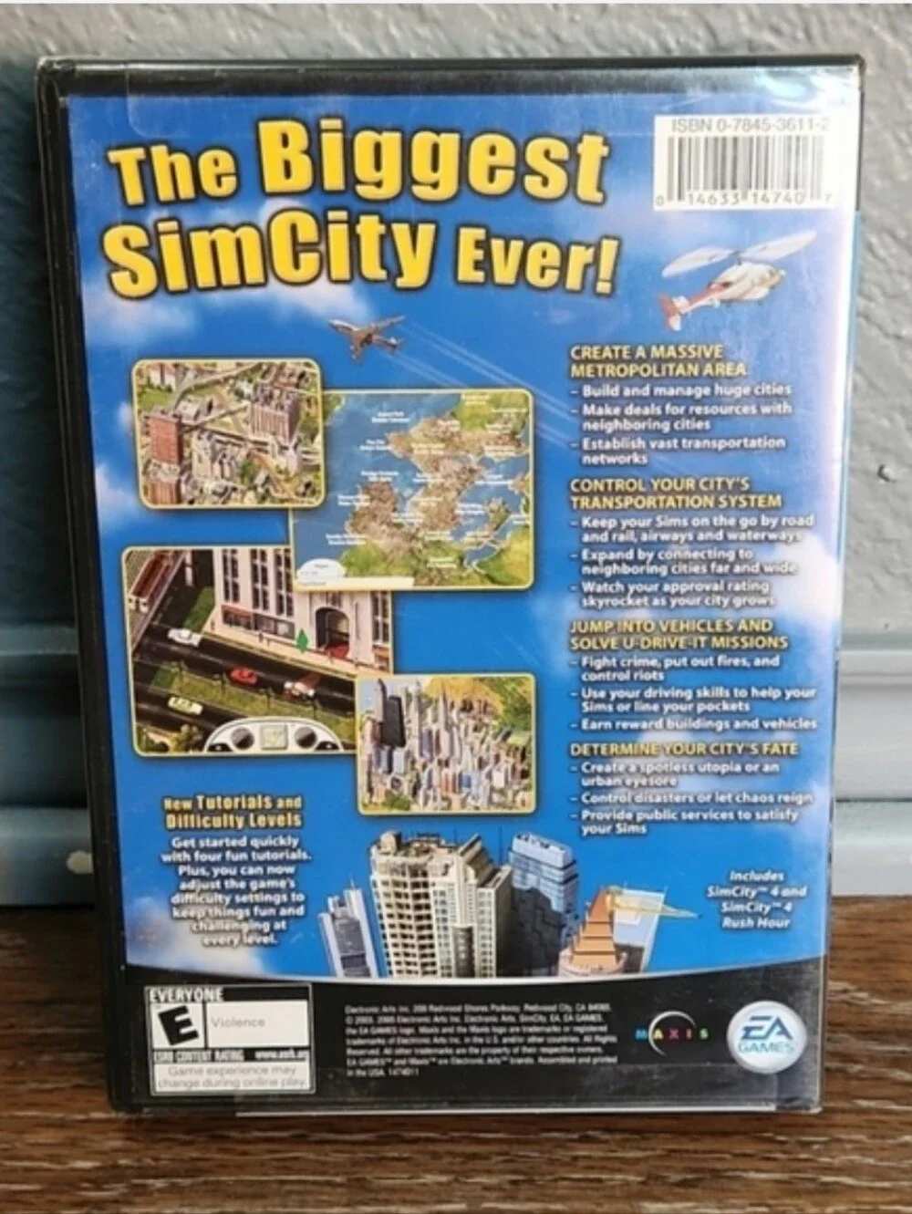 NWT Sim City 4 & Rush Hour Deluxe Edition PC CD-ROM computer game